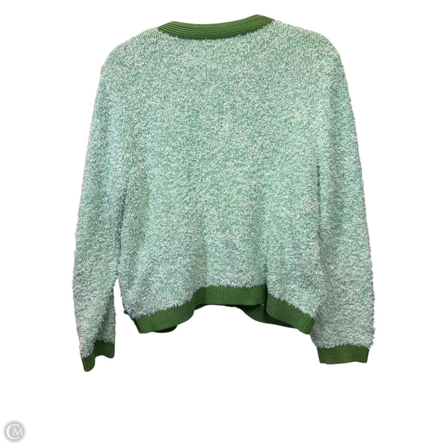 Sweater Cardigan Designer By Kate Spade In Green, Size: Xl