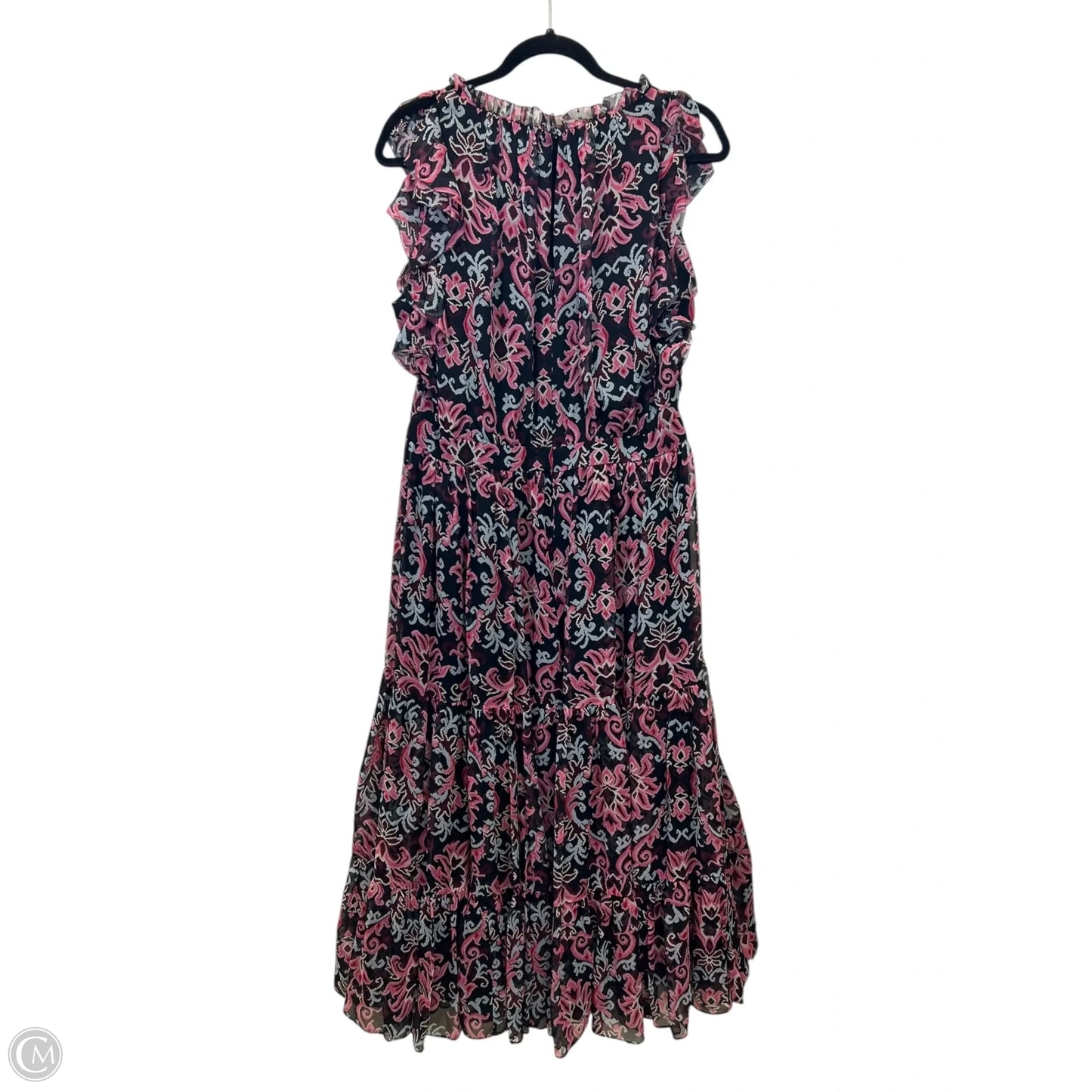 Dress Designer By Kate Spade In Black & Pink, Size: Xl