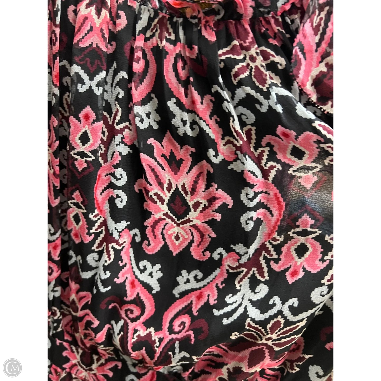 Dress Designer By Kate Spade In Black & Pink, Size: Xl