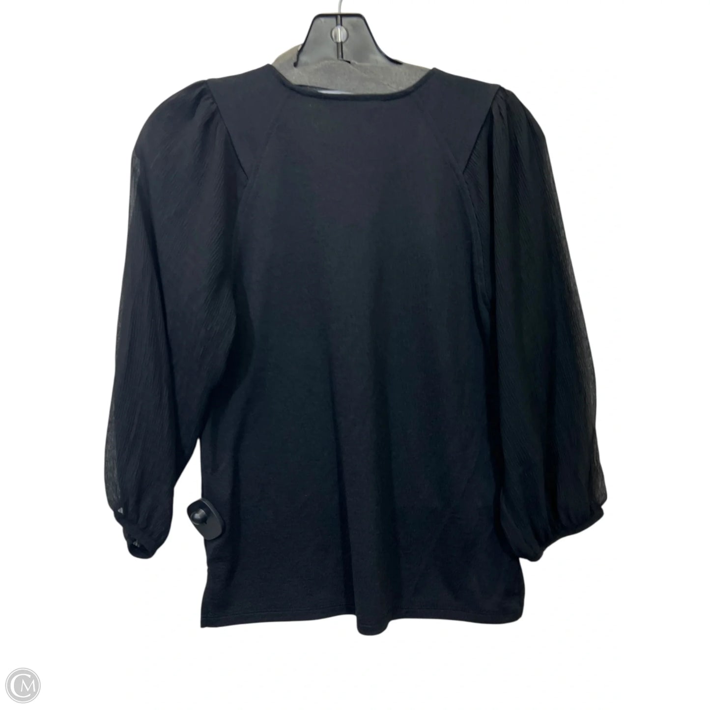 Top Long Sleeve By Simply Vera In Black, Size: Xs