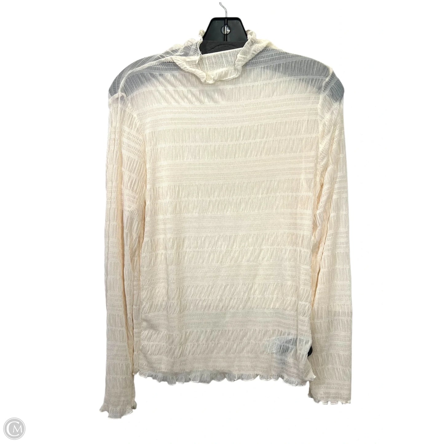 Top Long Sleeve By Dazy In Tan, Size: Xl