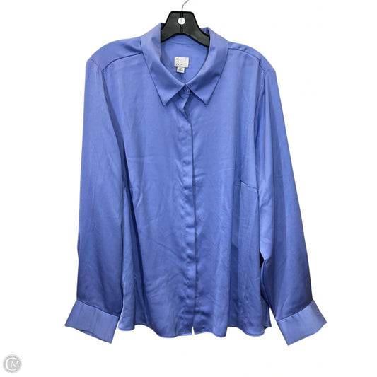 Top Long Sleeve By A New Day In Purple, Size: Xxl