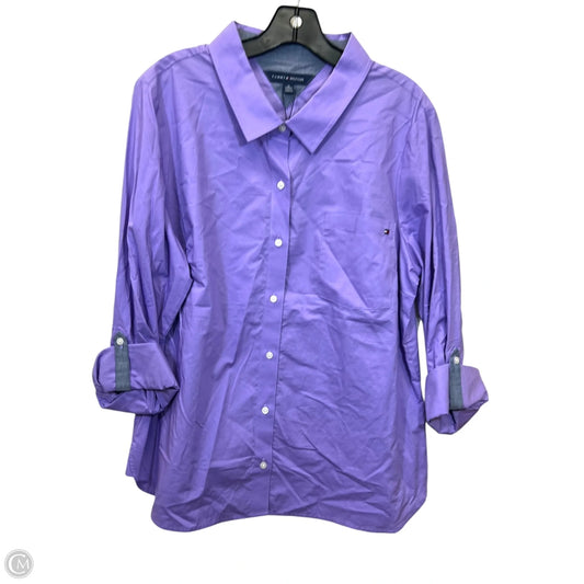 Top Sleeveless By Tommy Hilfiger In Purple, Size: Xl