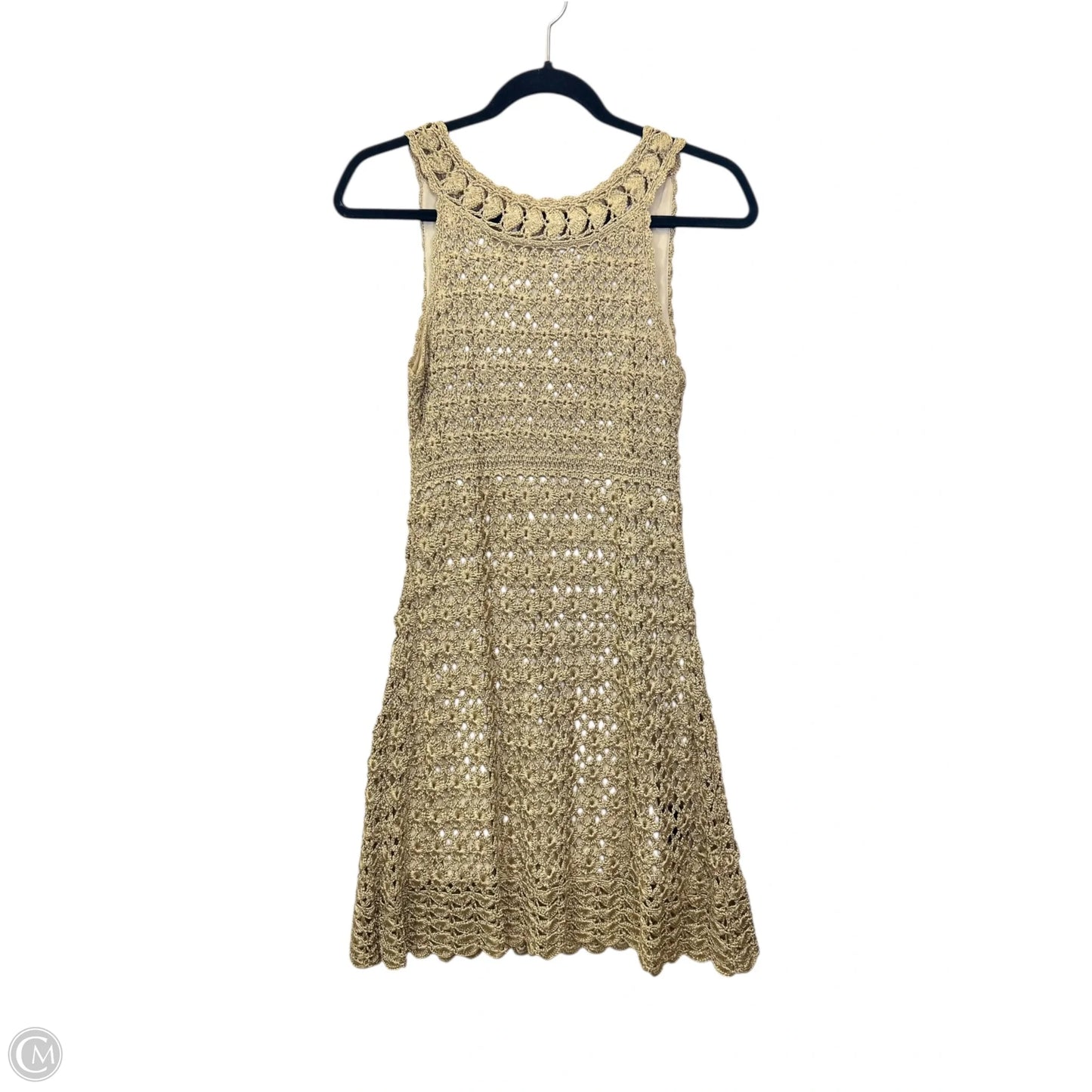 Dress Designer By Diane Von Furstenberg In Gold, Size: S