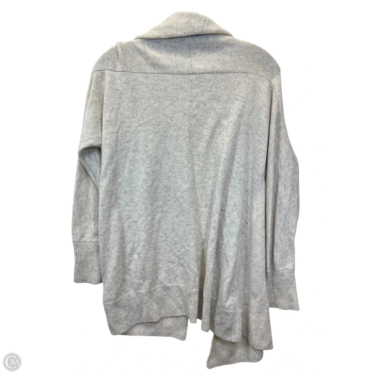 Sweater Cardigan Designer By Vince In Grey, Size: S