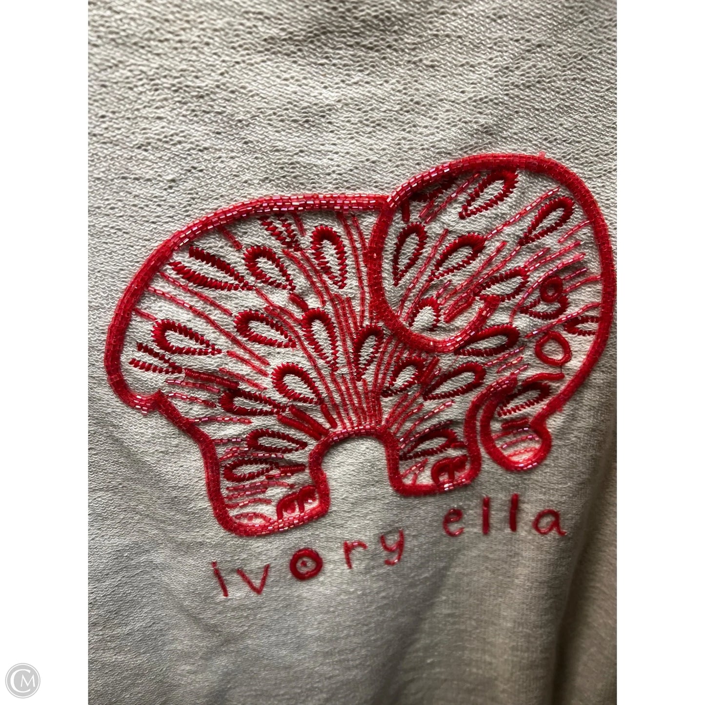 Sweatshirt Hoodie By Ivory Ella In Grey, Size: S