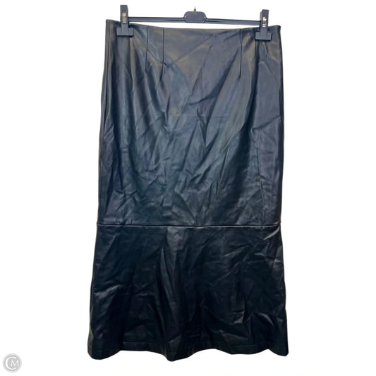 Designer Skirt Maxi By Staud In Black, Size: 14