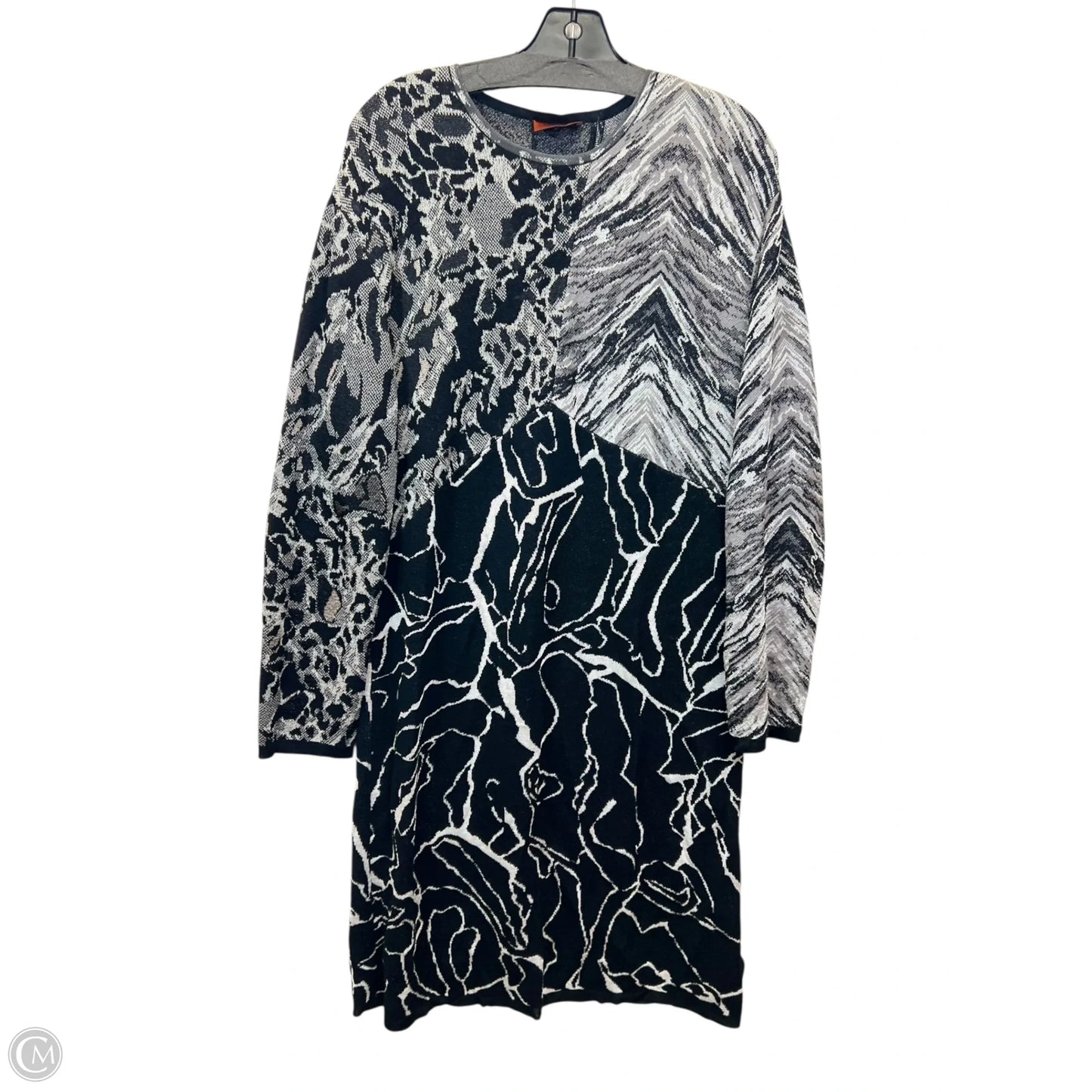Dress Designer By Missoni In Black & Grey, Size: Xl