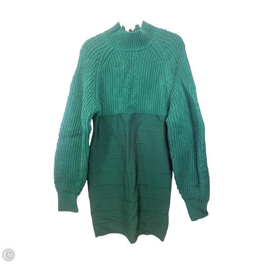 Dress Casual Midi By Herve Leger In Green, Size: L
