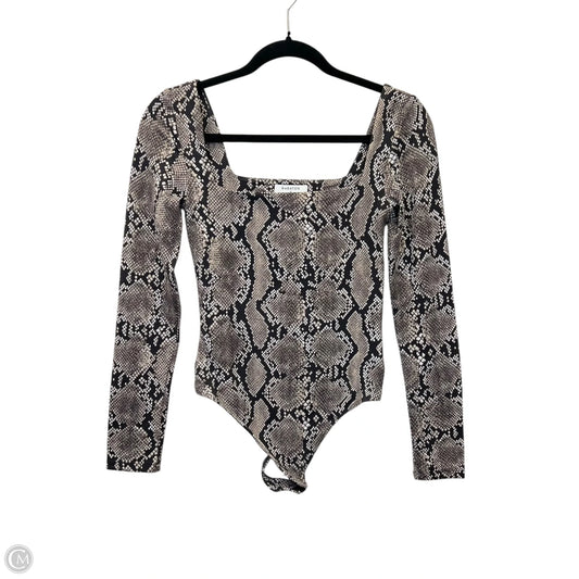 Bodysuit Designer By Babaton In Animal Print, Size: S