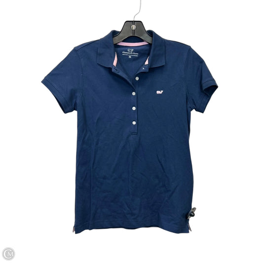 Top Short Sleeve By Vineyard Vines In Navy, Size: Xs