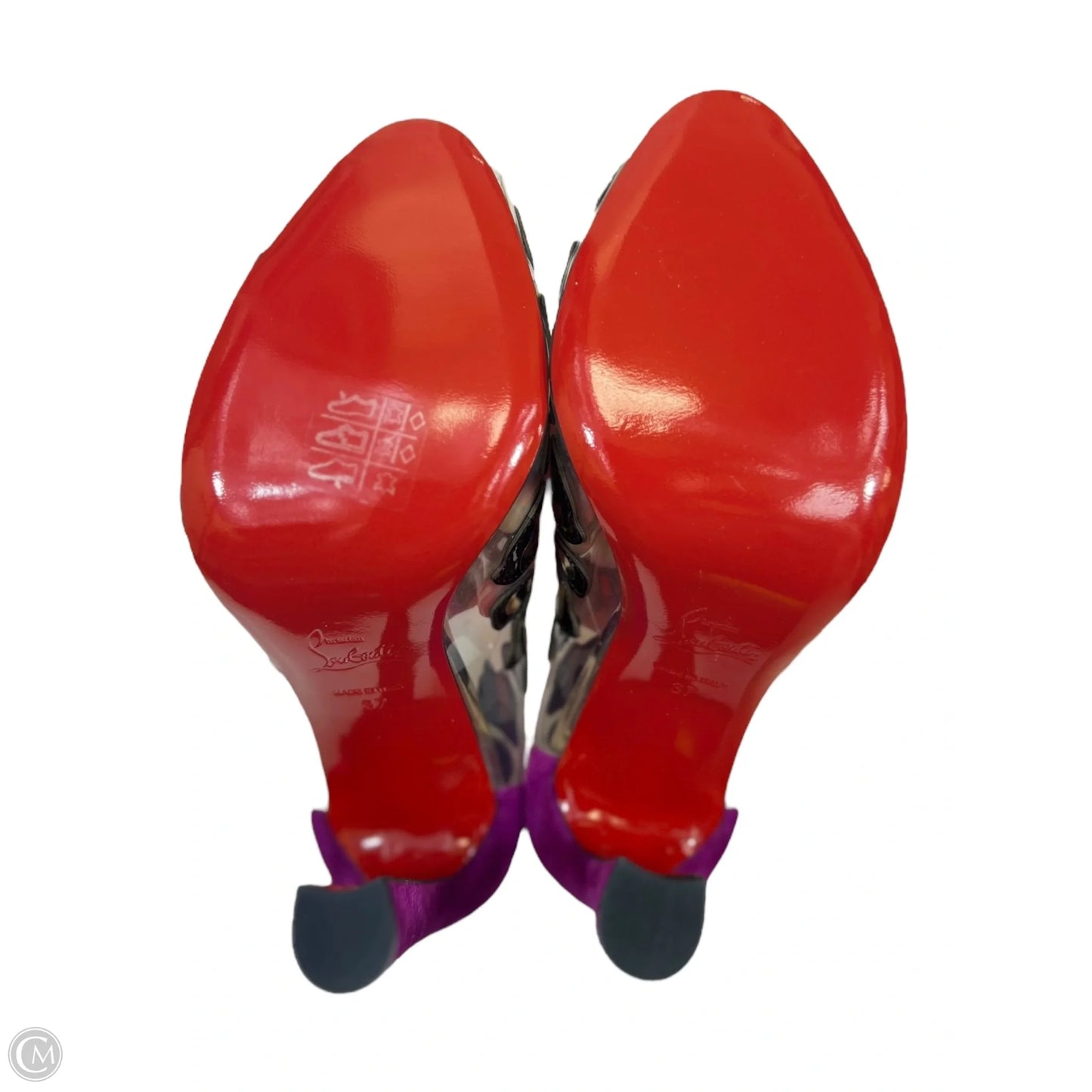 Shoes Luxury Designer By Christian Louboutin In Animal Print, Size: 6.5