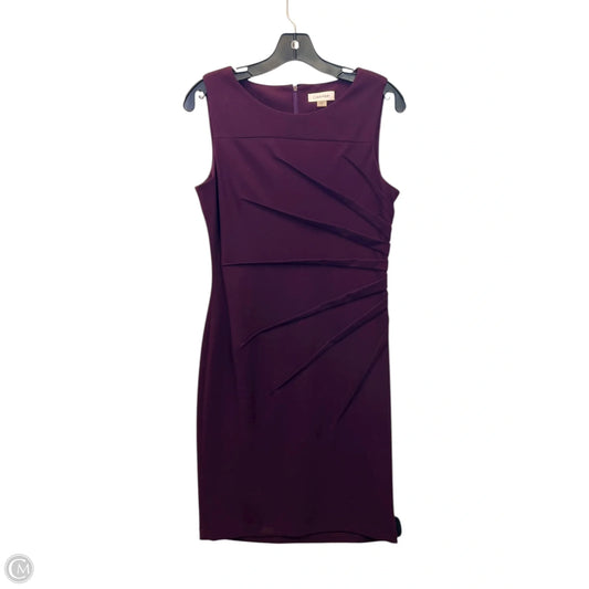 Dress Casual Midi By Calvin Klein In Purple, Size: M
