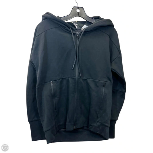 Athletic Sweatshirt Hoodie By Adidas In Black, Size: S