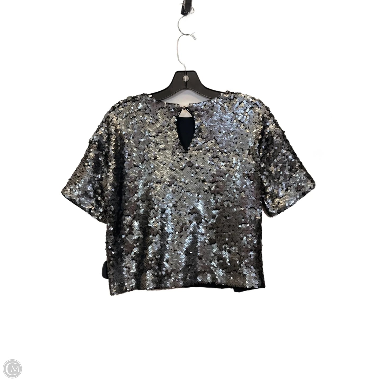 Top Short Sleeve By Divided In Silver, Size: S