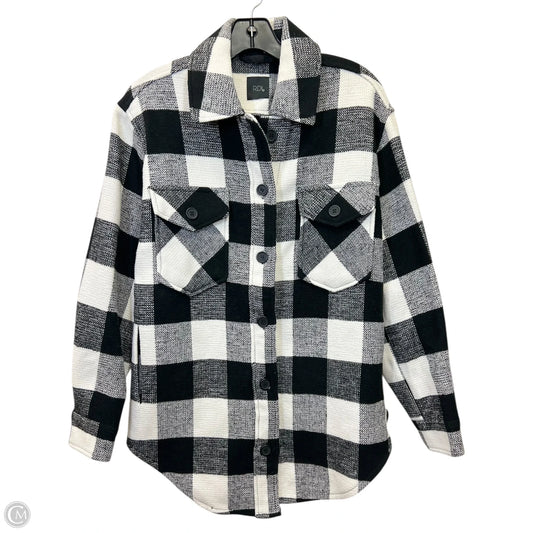 Jacket Shirt By Rdi In Plaid Pattern, Size: Xs