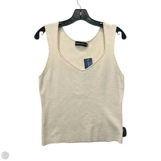 Top Sleeveless By Dana Buchman In Tan, Size: Xl
