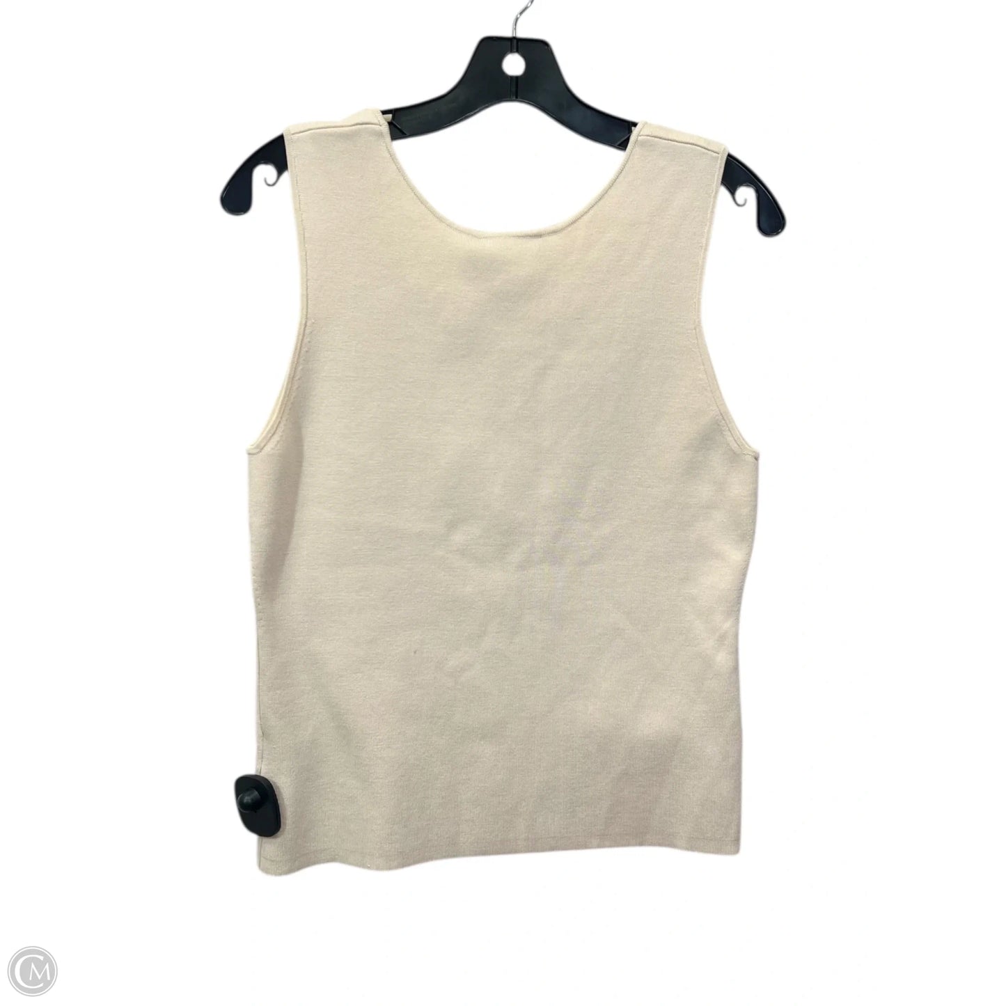 Top Sleeveless By Dana Buchman In Tan, Size: Xl