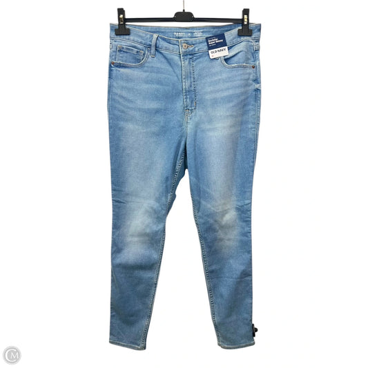 Jeans Skinny By Old Navy In Blue Denim, Size: 16