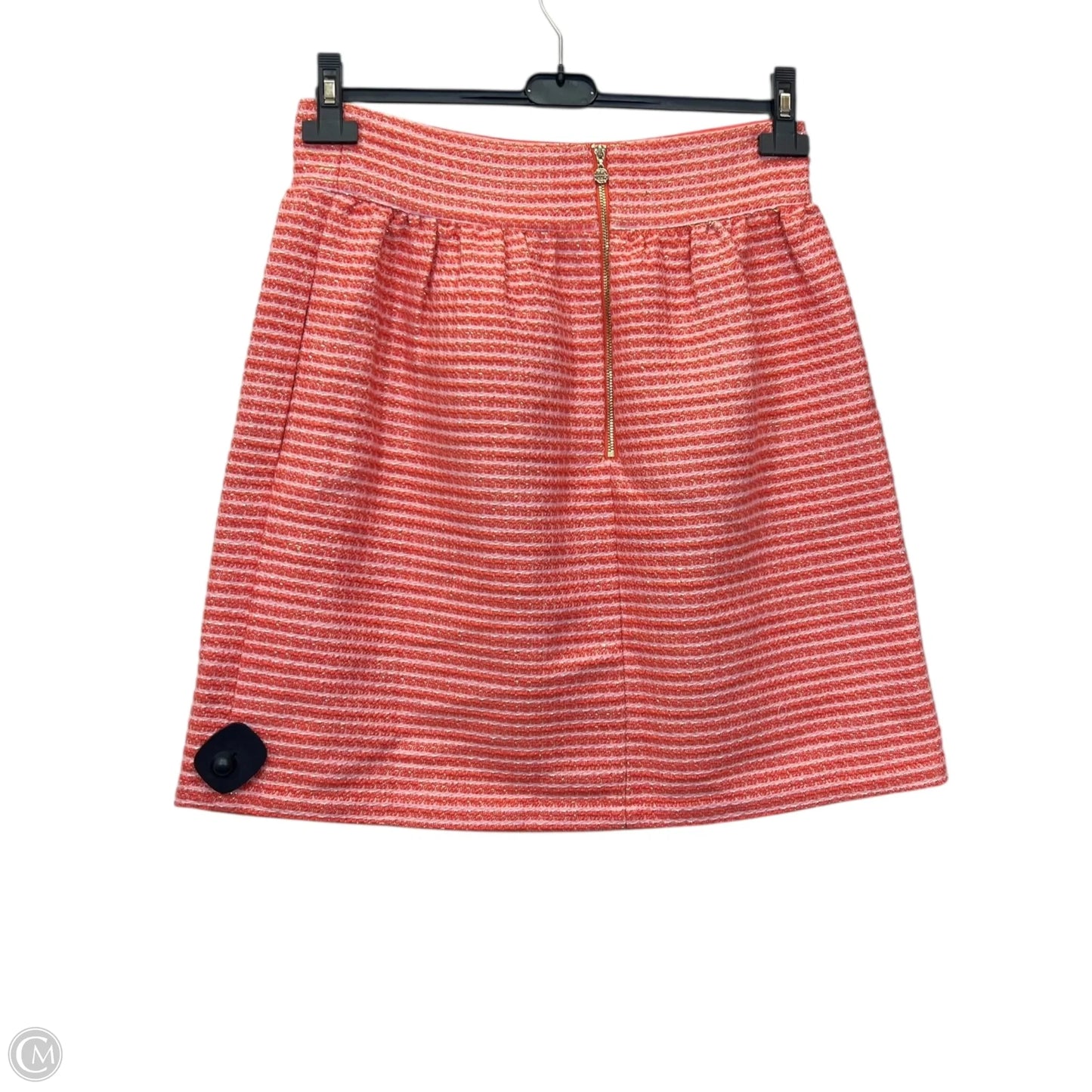 Skirt Designer By Emily McCarthy In Orange & Pink, Size: M