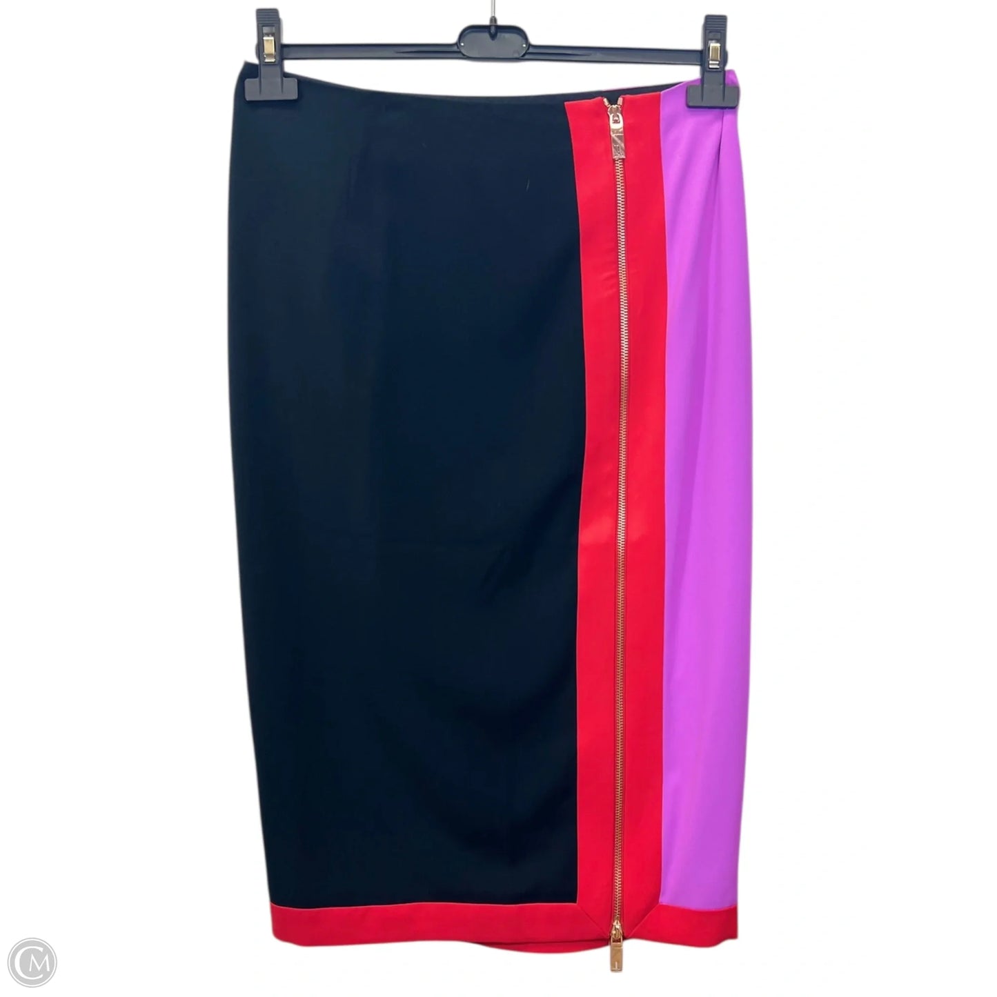 Skirt Designer By Ted Baker In Black & Purple, Size: 8