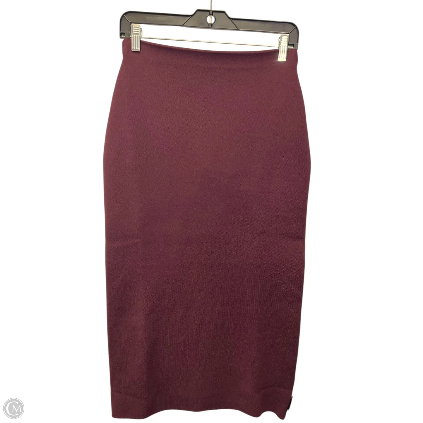 Skirt Maxi By Zara In Maroon, Size: S