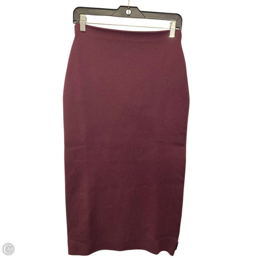 Skirt Maxi By Zara In Maroon, Size: S