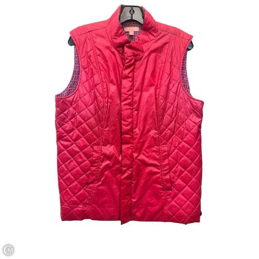 Vest Puffer & Quilted By Lilly Pulitzer In Pink, Size: Xl