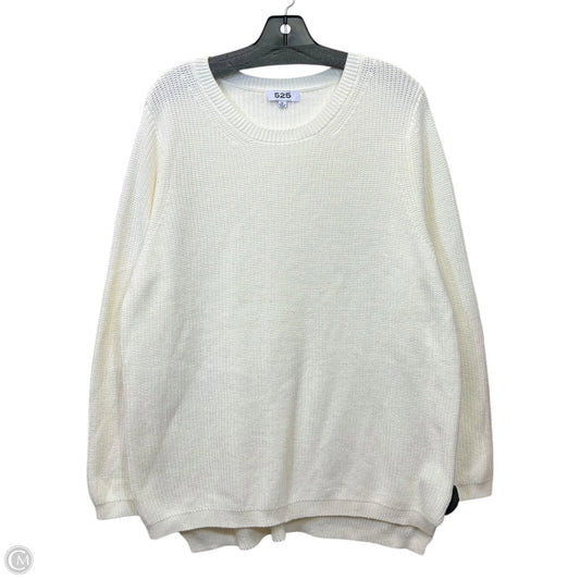 Sweater By 525 In Cream, Size: Xl