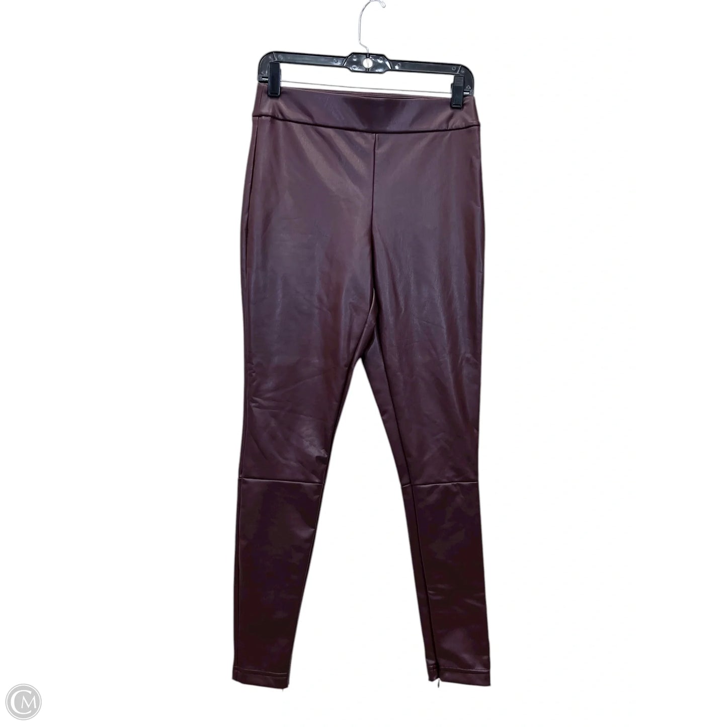 Pants Leggings By A New Day In Maroon, Size: M