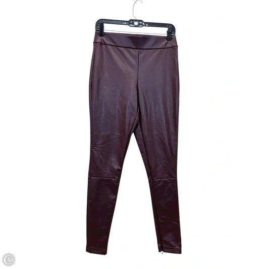 Pants Leggings By A New Day In Maroon, Size: M