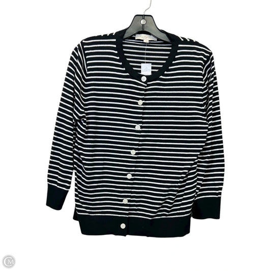 Cardigan By Loft In Black & White, Size: L