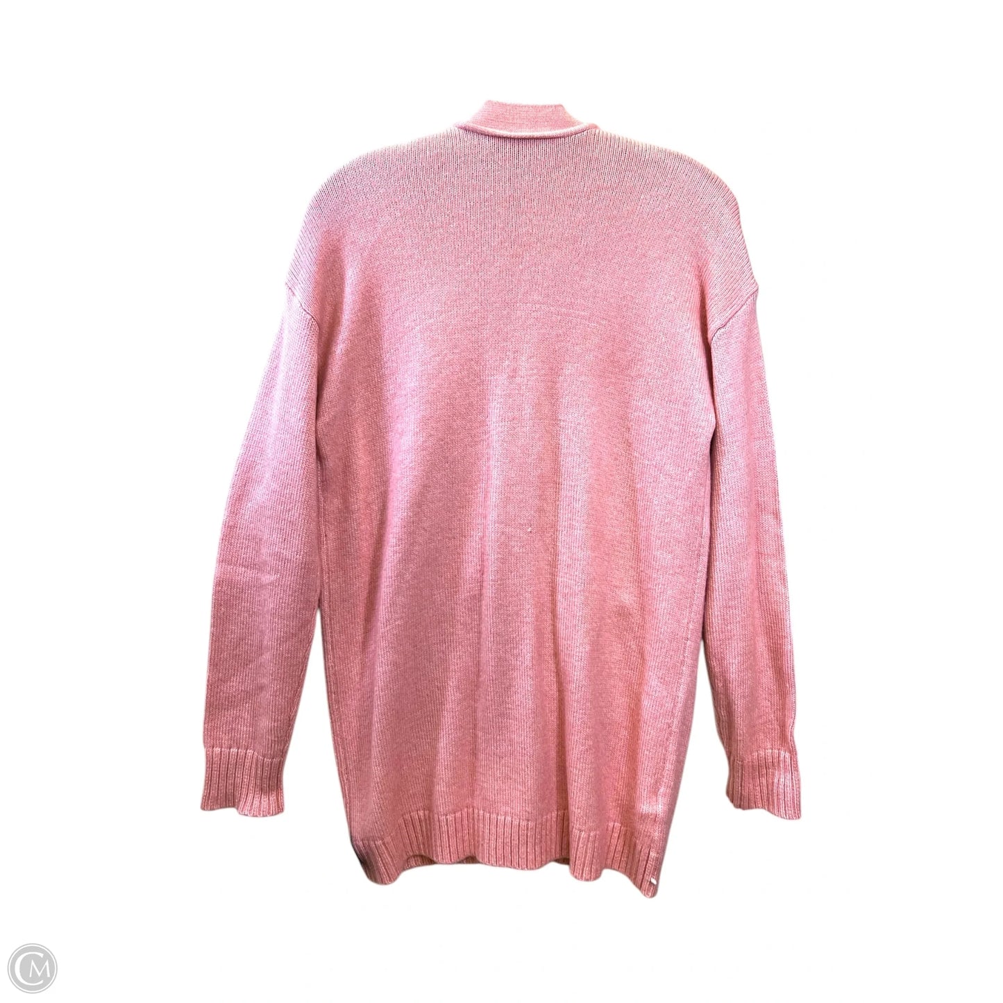 Sweater Cardigan By Ann Taylor In Pink, Size: M