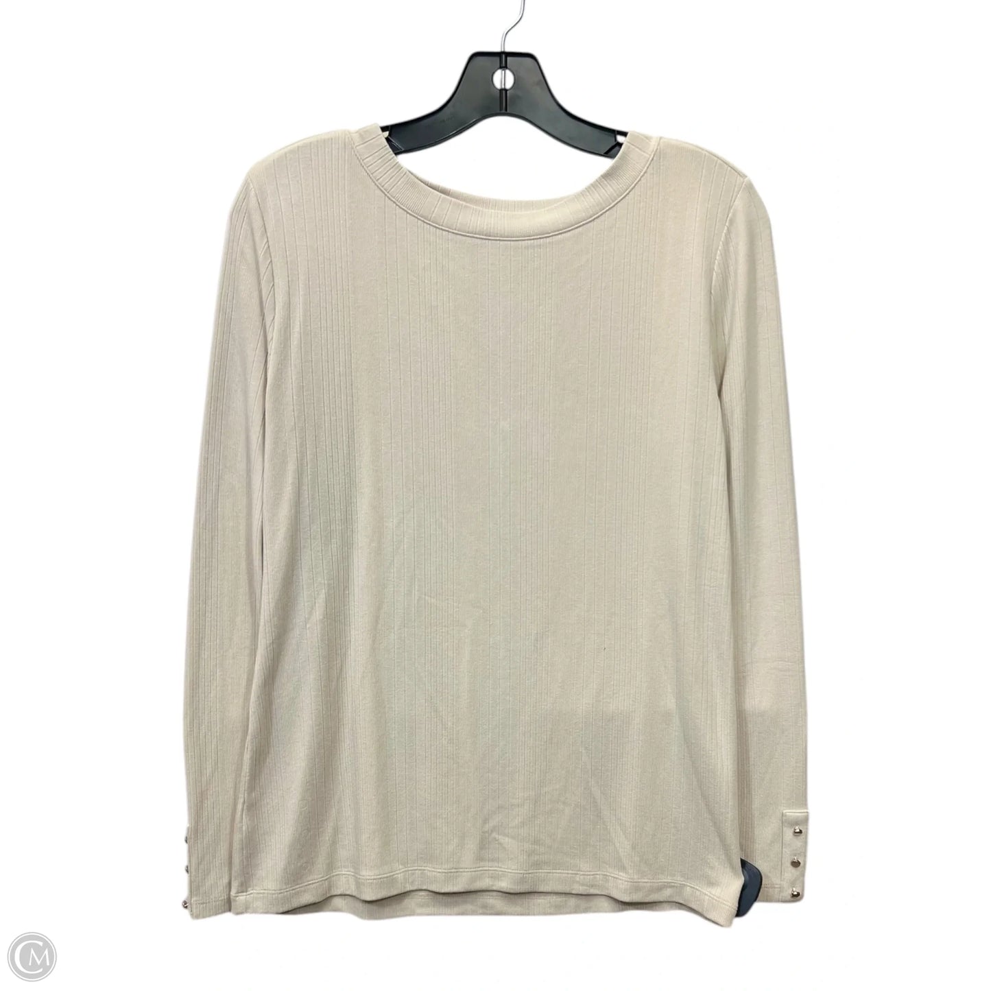Top Long Sleeve By Loft In Beige, Size: M