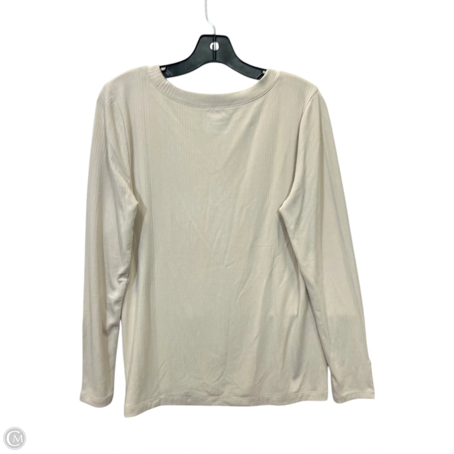 Top Long Sleeve By Loft In Beige, Size: M