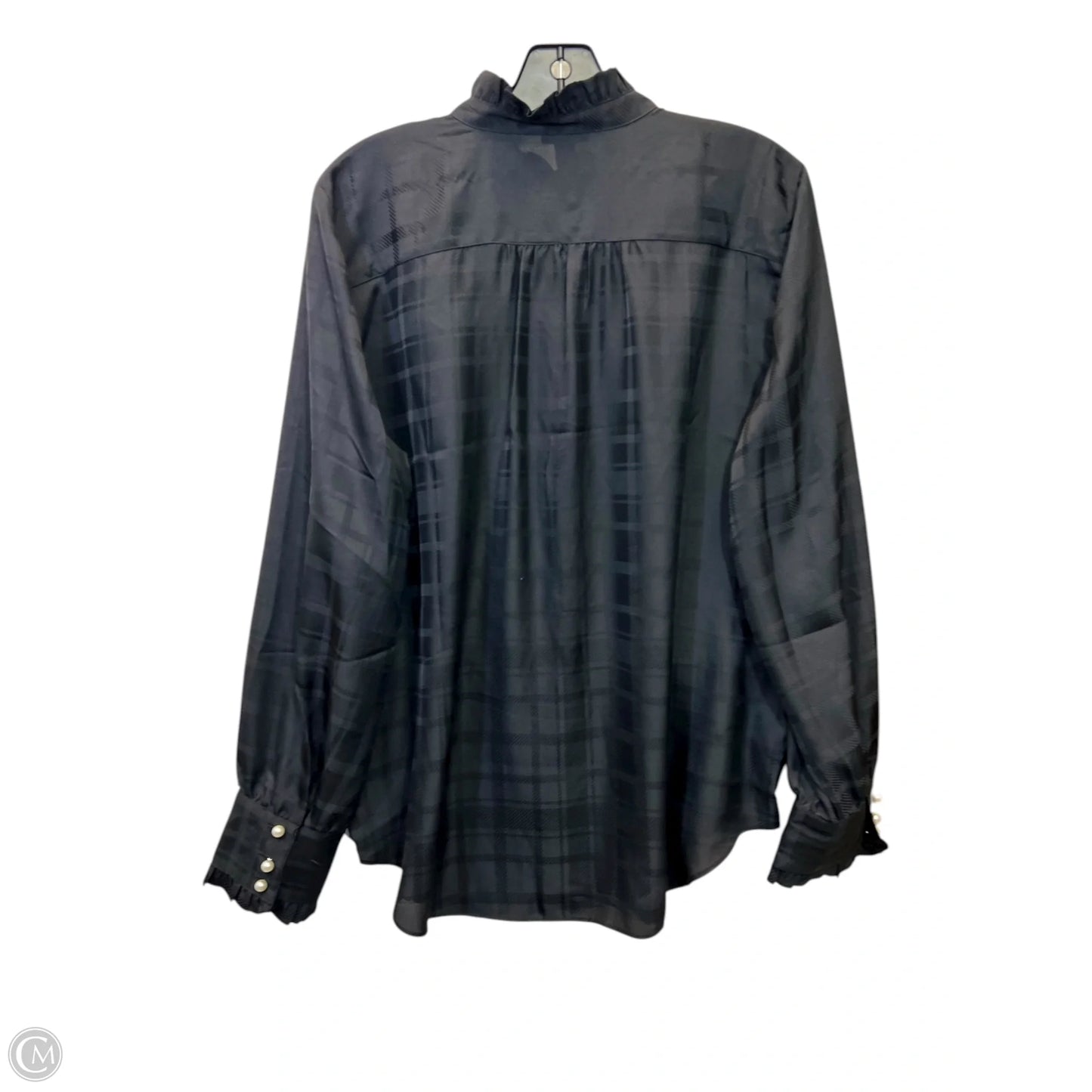 Top Long Sleeve By Ann Taylor In Black, Size: L