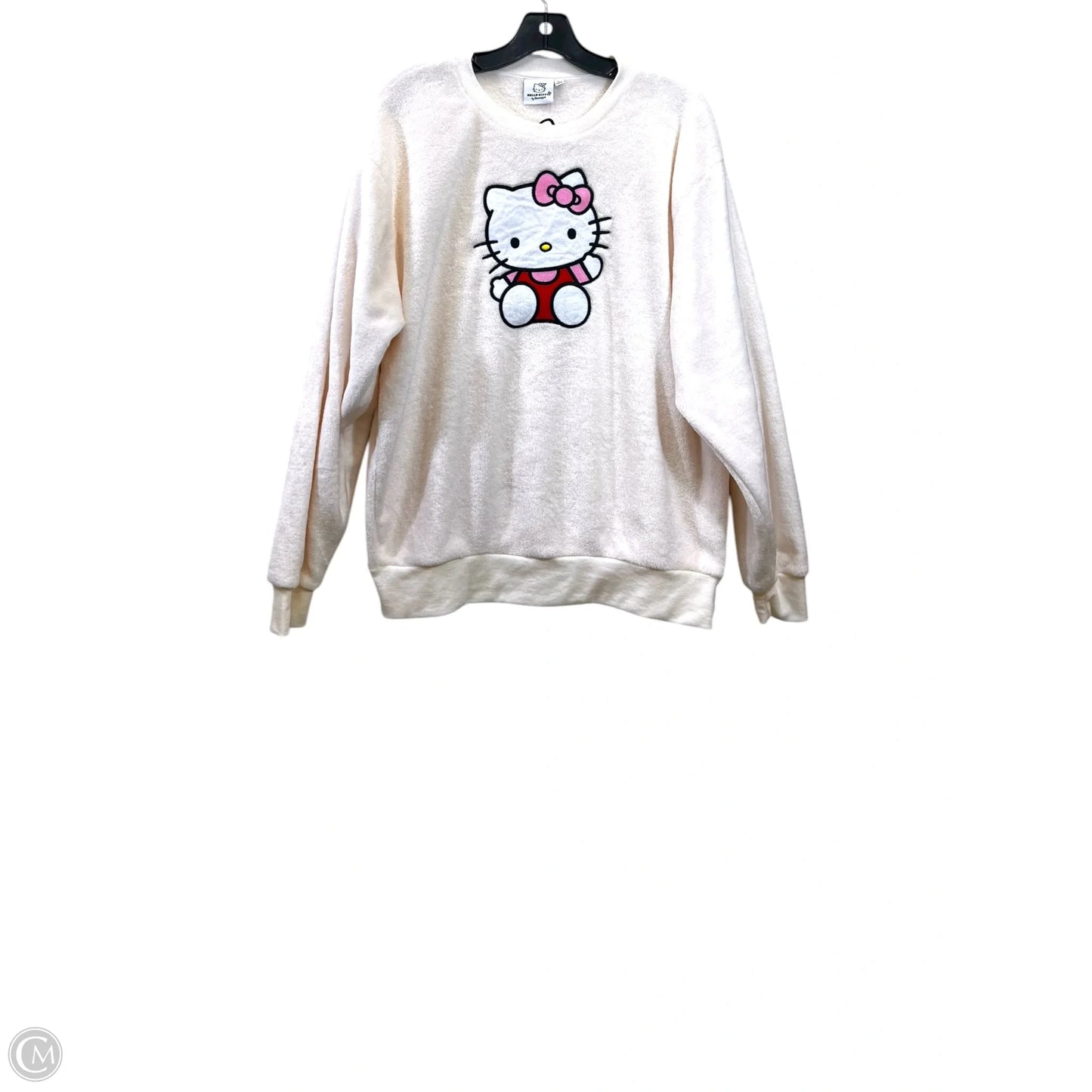 Sweatshirt Crewneck By Hello Kitty In Cream, Size: L