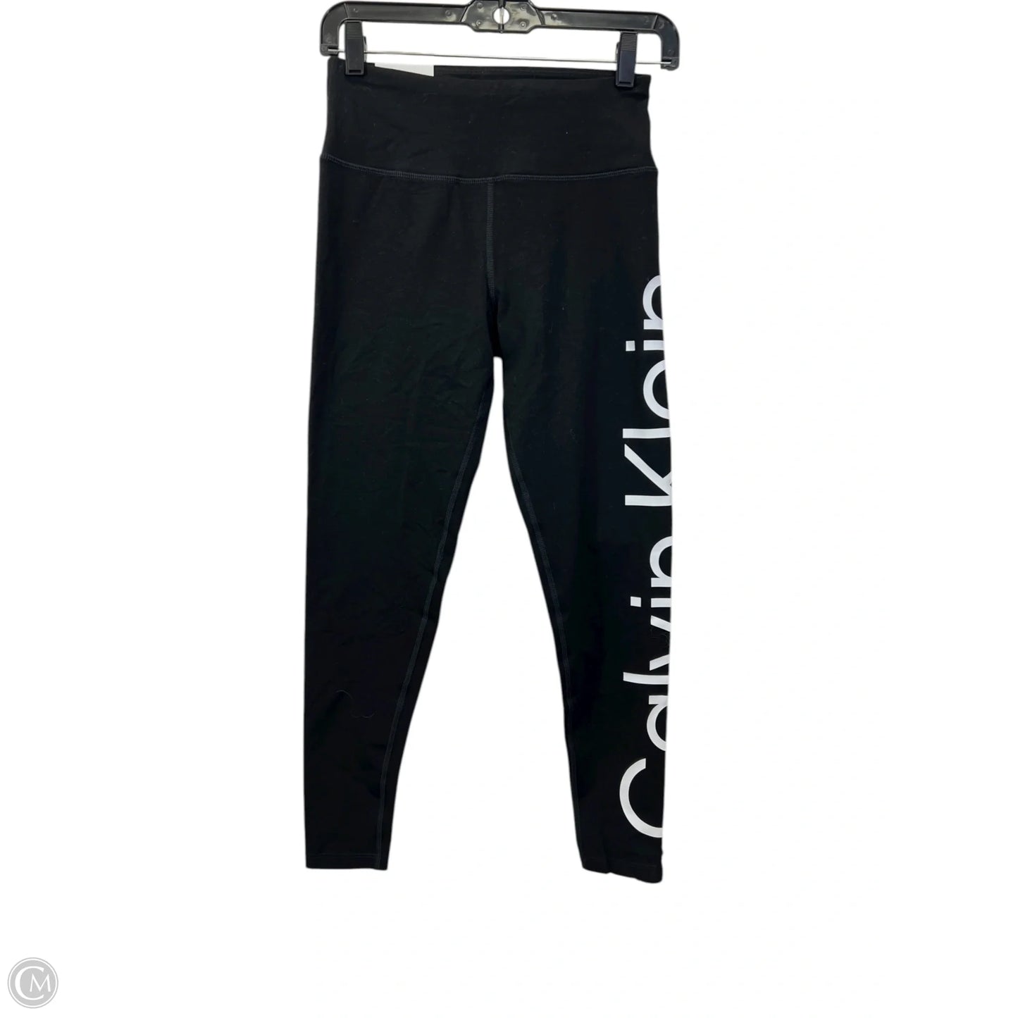Athletic Leggings By Calvin Klein Performance In Black & White, Size: S