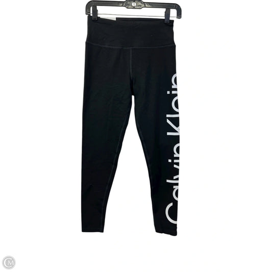 Athletic Leggings By Calvin Klein Performance In Black & White, Size: S