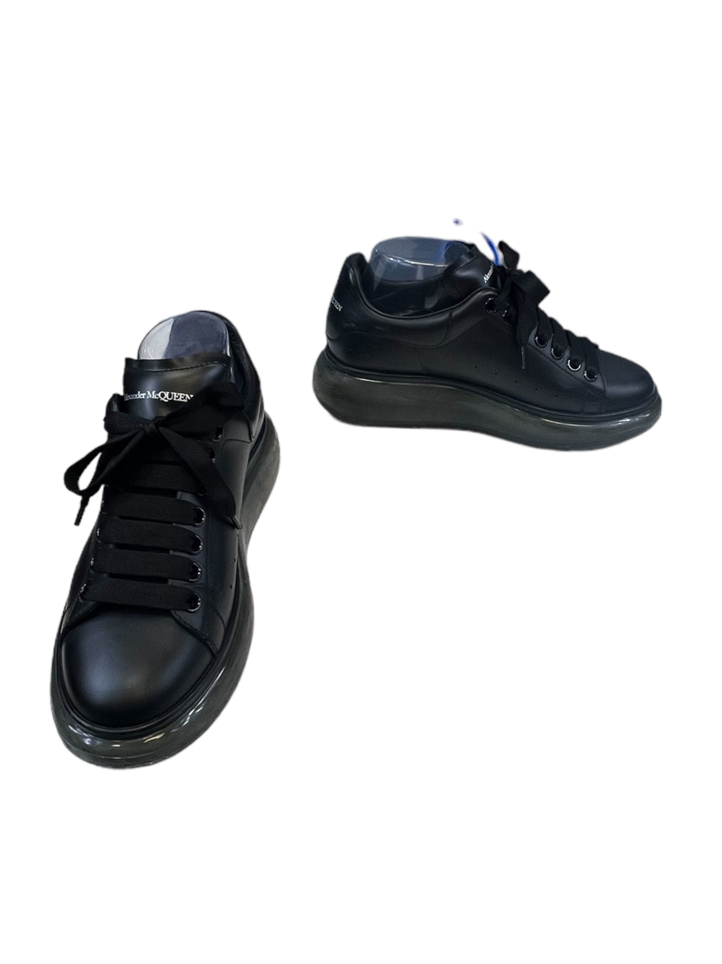 Black Shoes Luxury Designer Alexander Mcqueen, Size 9