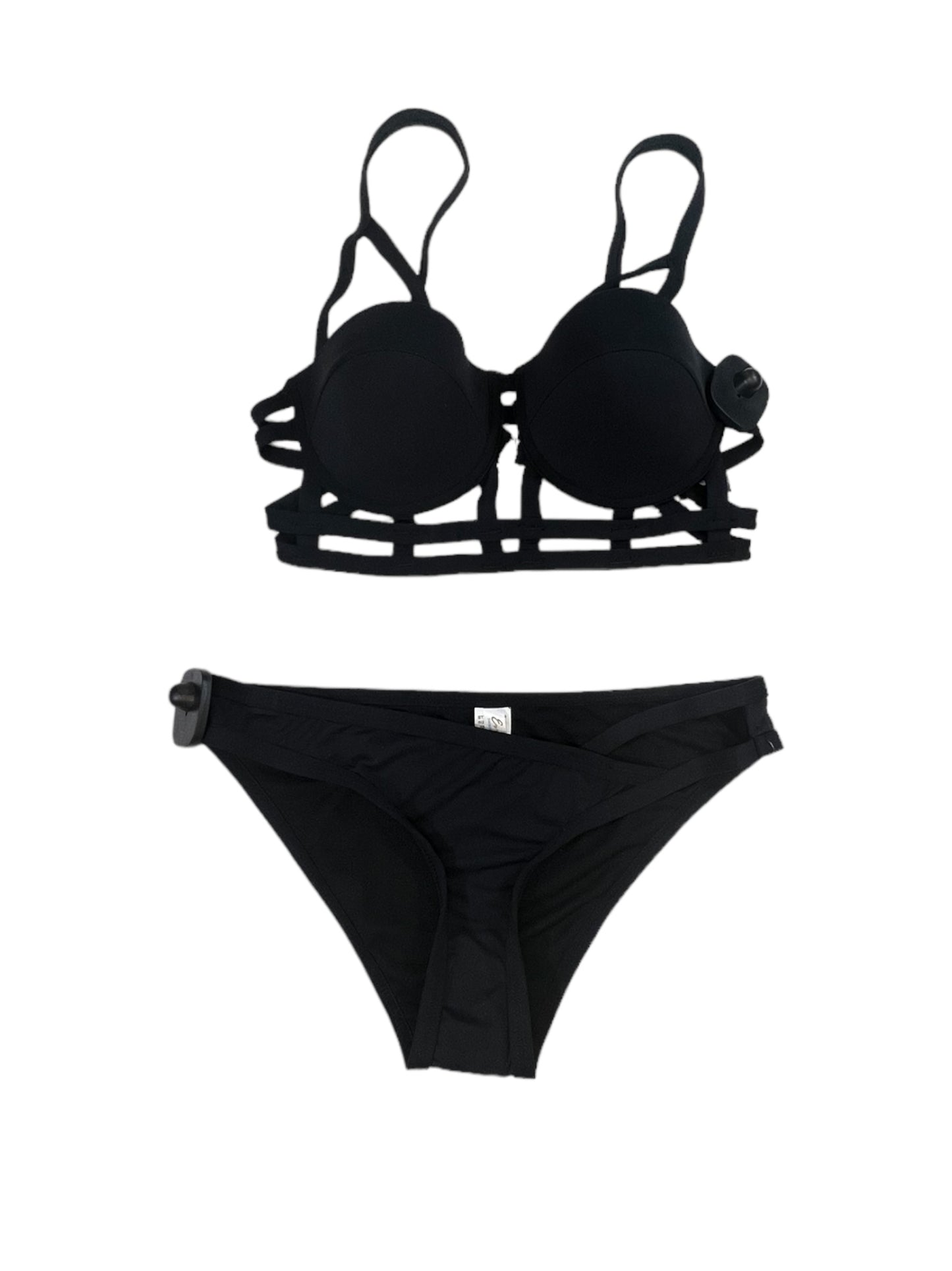 Black Swimsuit 2pc Clothes Mentor, Size S