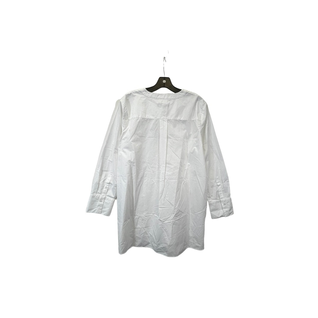 White Tunic Long Sleeve Banana Republic, Size L