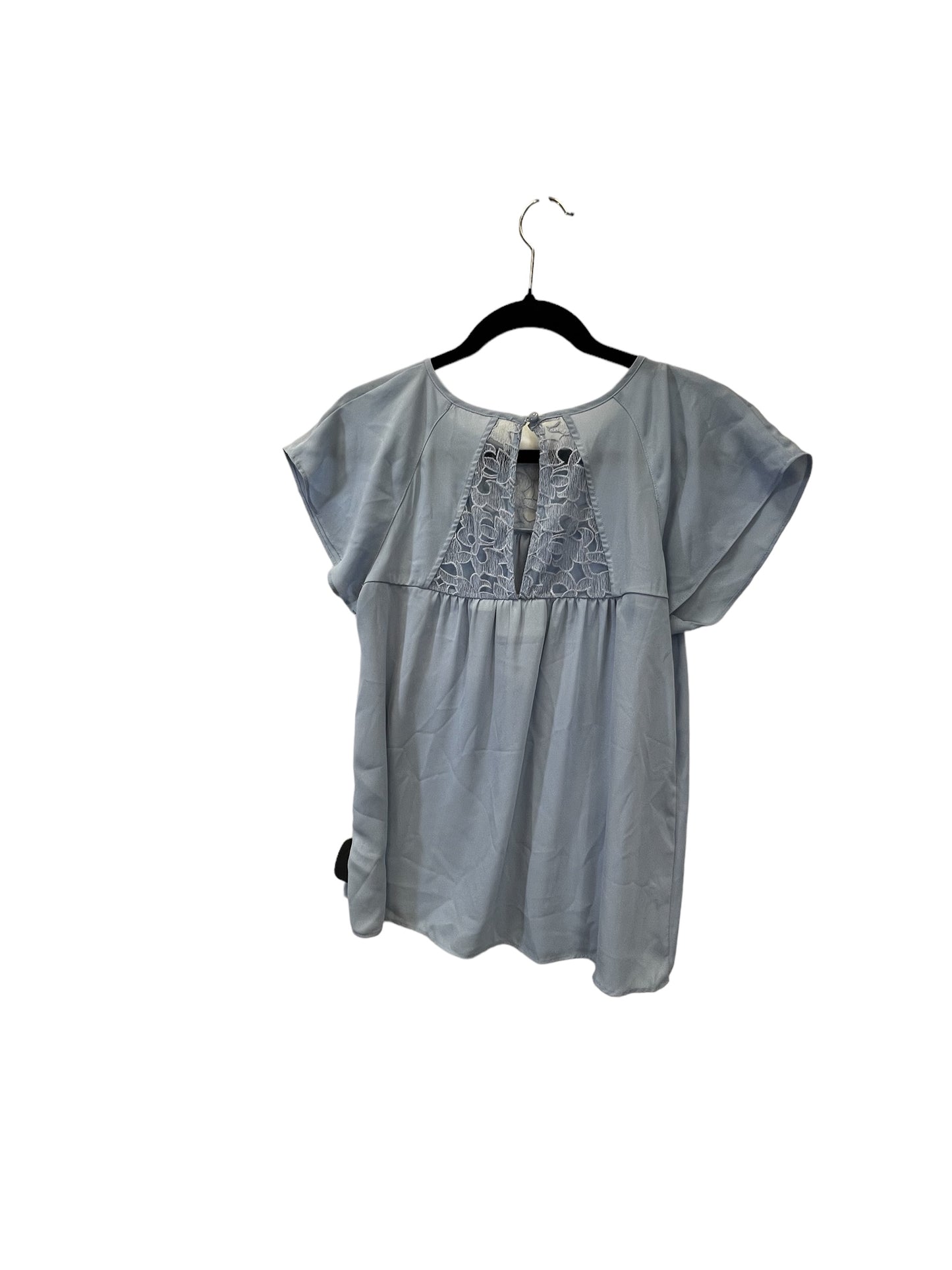 Blue Top Short Sleeve Designer Maeve, Size S