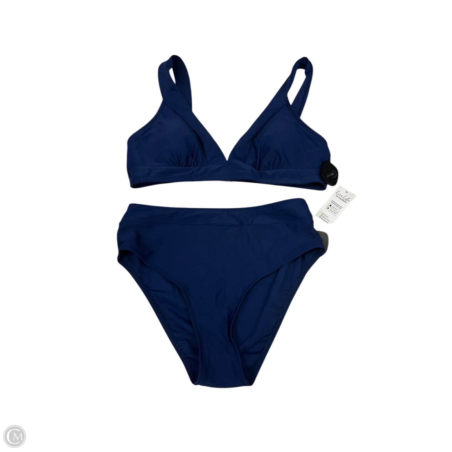 Swimsuit 2pc By Cupshe In Navy, Size: L