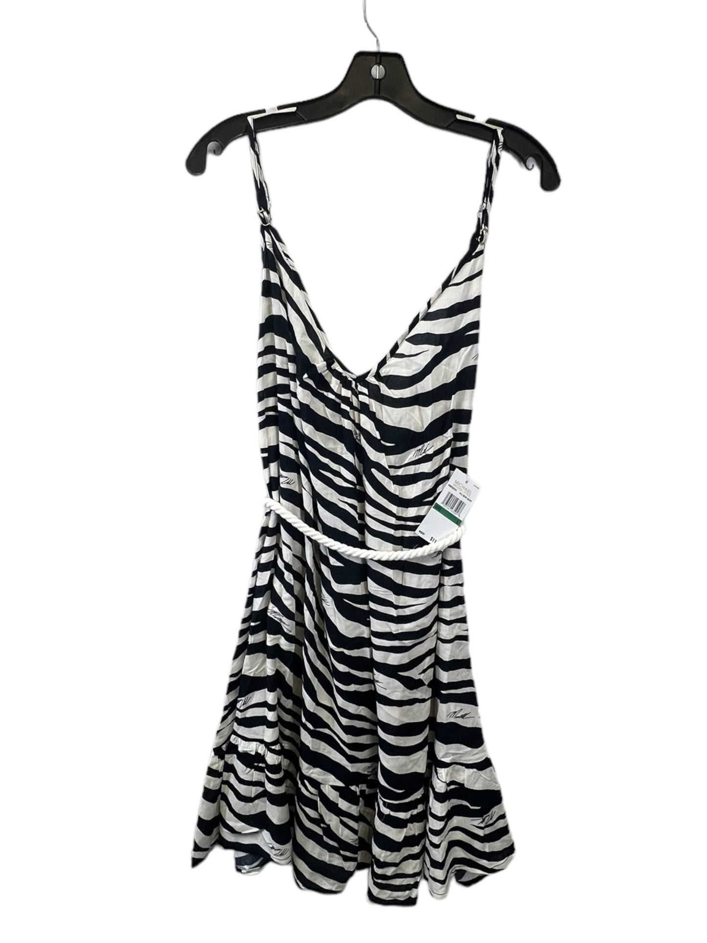 Zebra Print Swimwear Cover-up Michael By Michael Kors, Size L