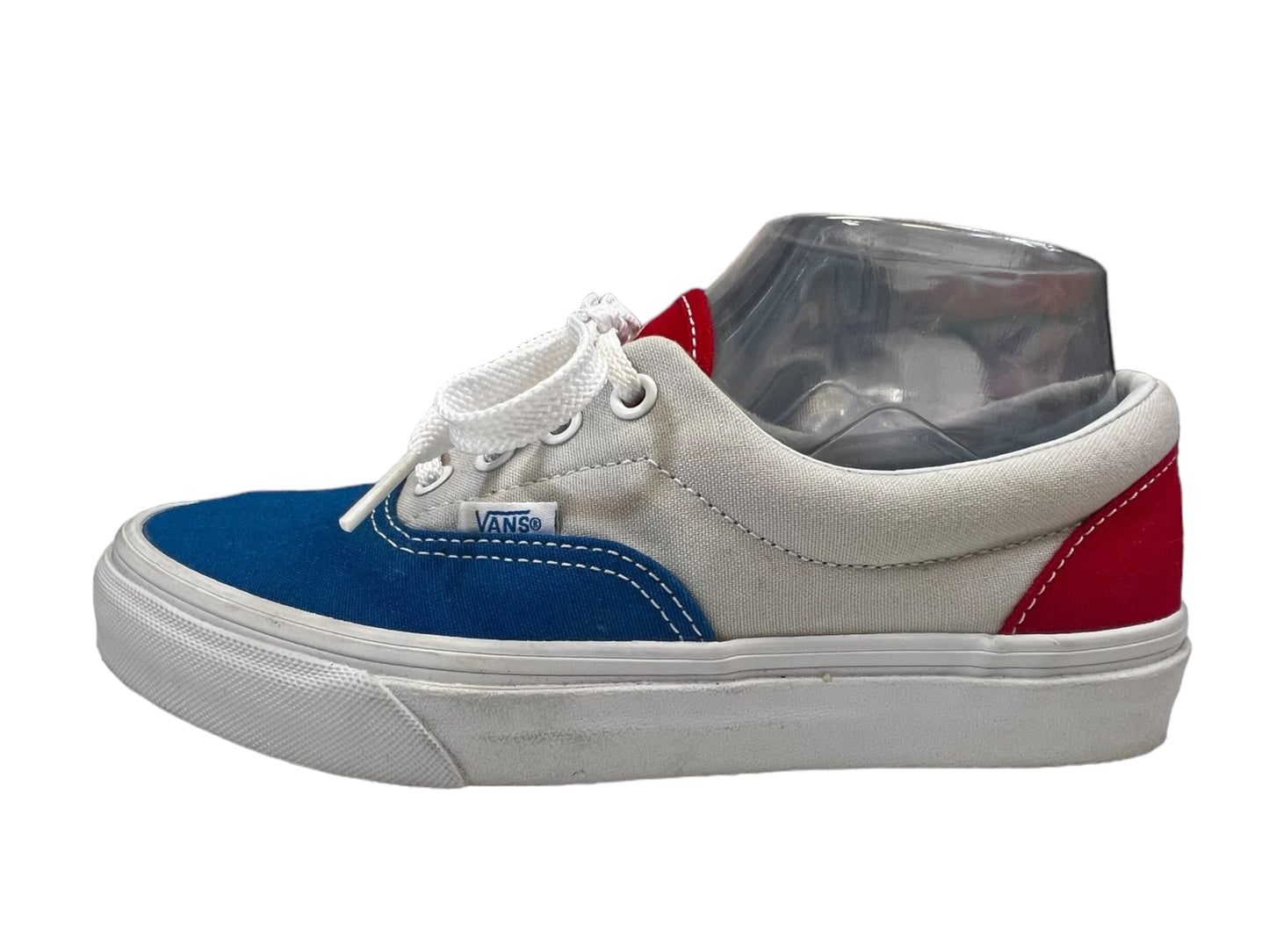 Blue & Red & White Shoes Sneakers Vans, Size 7