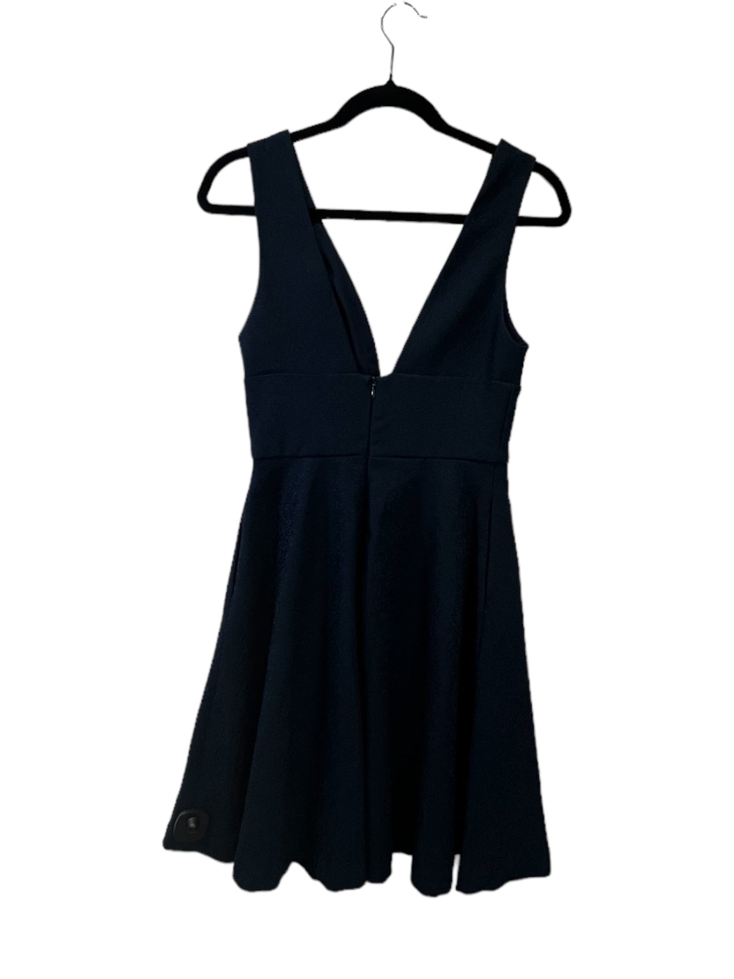 Navy Dress Casual Midi Cmc, Size Xs