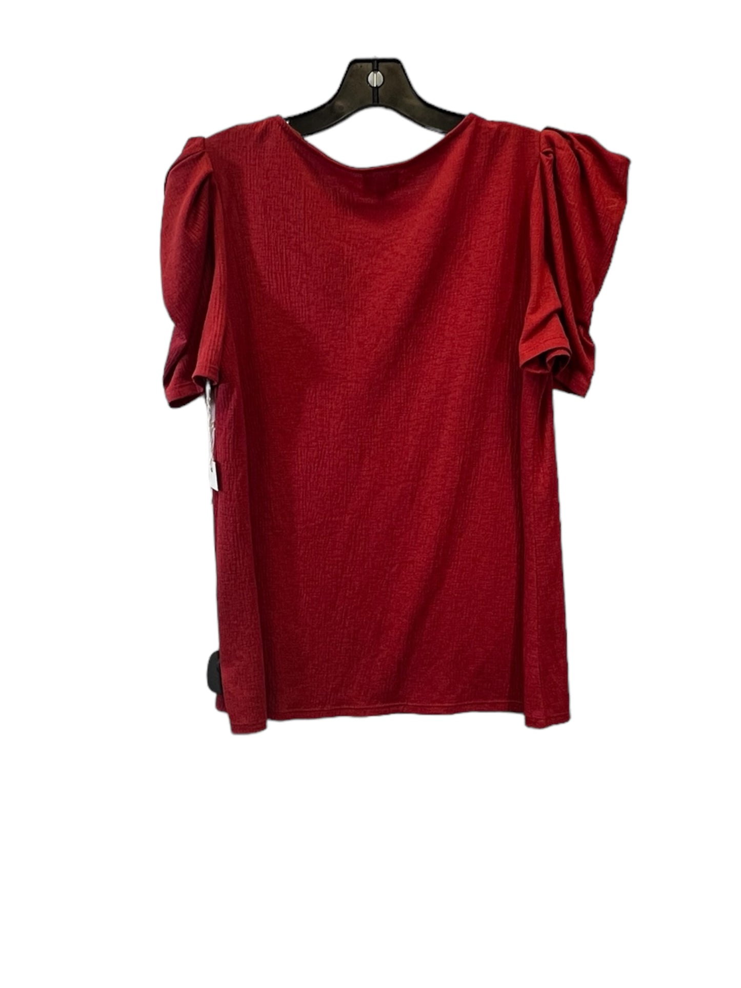 Red Top Short Sleeve Ava James, Size M