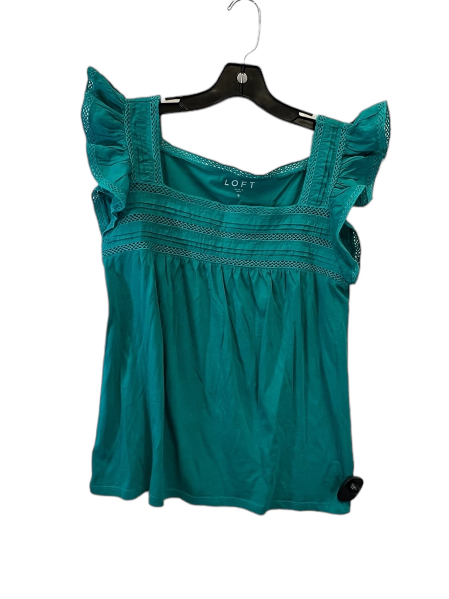 Green Top Short Sleeve Loft, Size S