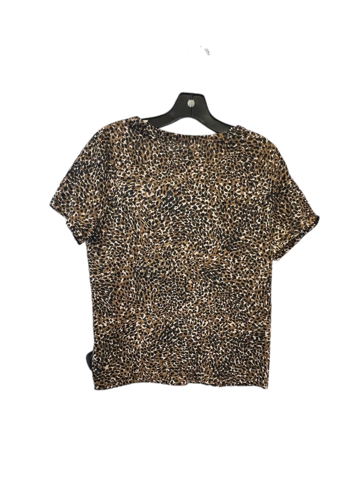 Top Short Sleeve Basic By Old Navy In Animal Print, Size: M